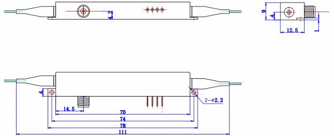 Электрооптический модулятор интенсивности R-AM (1310нм) 
